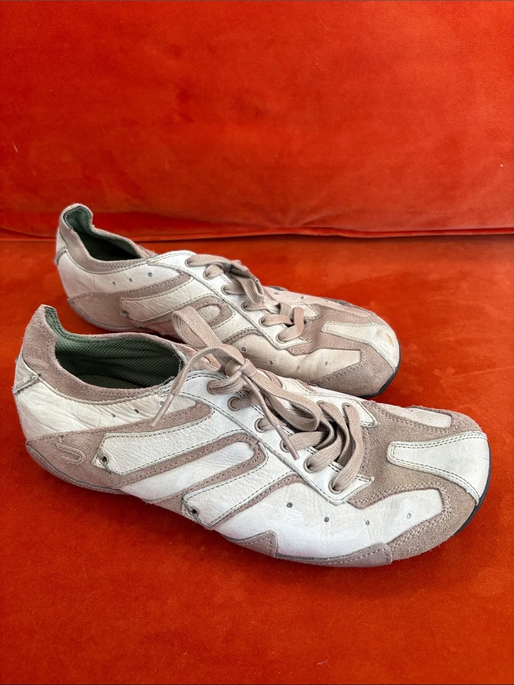 Vintage Diesel Kashi Men's Sneakers in Taupe and Cream. 10.5 Men